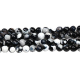 Striped Agate Round Beads for Jewelry Making 8-10MM Size