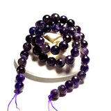 Faceted Amethysts Deep Purple Stone Beads 4/6/8/10/12mm Strand 15.5''