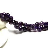 Faceted Amethysts Deep Purple Stone Beads 4/6/8/10/12mm Strand 15.5''