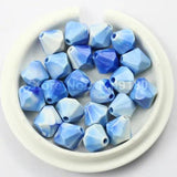100pcs Bicone Acrylic Beads,Imitation Ceramic 14mm