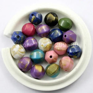 100pcs Watermelon Shape Acrylic Beads, DIY Jewelry Accessory 13mm