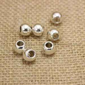 (40 pieces/lot) 8*10mm Metal Big Hole Beads Findings Fit Bracelets