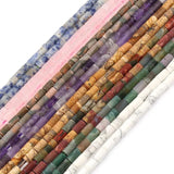 5x8mm Round Agates Jaspers Tube Beads 15 Inch