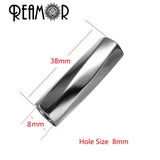 8mm Polishing/Frosted 316l Stainless Steel Cylinder Charms Beads
