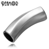 8mm Polishing/Frosted 316l Stainless Steel Cylinder Charms Beads