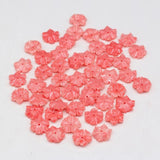 50Pcs Natural Pink Coral Flower Pendant Beads for DIY Jewelry Making