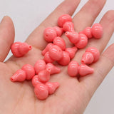 20Pcs Natural Pink Coral Pendant Gourd Beads DIY Jewelry Making