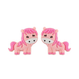 10Pcs Mini Horse Silicone Beads DIY Necklace Accessories Baby Molar Toys