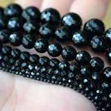 4-20mm Round Faceted Agates Beads For Jewelry Making 15''