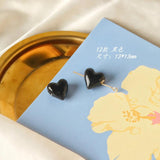 10pcs Heart Ceramic Beads DIY Spacer Porcelain Earrings Necklace Bracelet