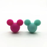 30pcs Mickey Mouse Teething Beads Food Silicone BPA DIY Necklace Pendant