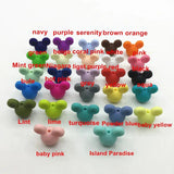30pcs Mickey Mouse Teething Beads Food Silicone BPA DIY Necklace Pendant