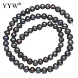 5-6mm Natural Dark Green Freshwater Pearl Beads DIY Jewelry Making
