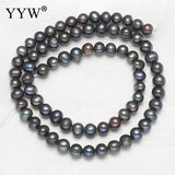 5-6mm Natural Dark Green Freshwater Pearl Beads DIY Jewelry Making