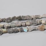 Natural Labradorite Nugget Beads Rough Raw Gravel for Jewelry Making
