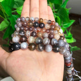 Natural Persian Agates Stone Round Loose Spacer Beads 15''