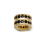 5pcs Zircon Circle Beads Big Hole DIY Spacer Beads Charms