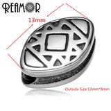 1.5mm 316L Eye of Horus Spacer Beads for Jewelry Making DIY Bracelet