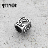 316L Stainless Steel Anchor European Charm Beads for Men Bracelet