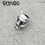 5pcs Stainless Steel Leopard Beads 6mm Big Hole DIY Charm Beads for Bracelet
