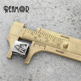 316L Stainless Steel Masonic Bead for Bracelet