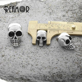 316L Stainless Steel Skull European Big Hole Charms Beads for Men Bracelet DIY