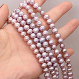 Natural Freshwater Pearl Beads Potato Shape Loose Beads 7-8mm
