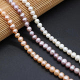 Natural Freshwater Pearl Beads Potato Shape Loose Beads 7-8mm
