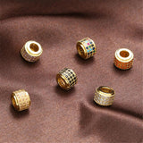 3pcs/Set CZ Spacer Beads for DIY Jewelry Making