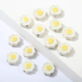 10pcs Hand Painted Poached Egg Ceramic Beads DIY Jewelry Making Bead Yellow Red