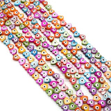 Natural Shell Heart Eye Beads 8mm DIY Jewelry