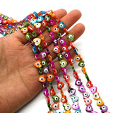 Natural Shell Heart Eye Beads 8mm DIY Jewelry