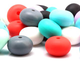 23mm 6pcs Baby Teether Silicone Beads Safety Teether DIY Necklace Accessories