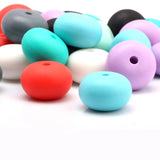 23mm 6pcs Baby Teether Silicone Beads Safety Teether DIY Necklace Accessories