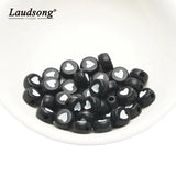 4X7MM Acrylic Heart Pattern Loose Beads for DIY Child Jewelry Making