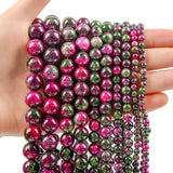 Green Purple Persian Jade Charm Beads Natural Stone for Jewelry Making