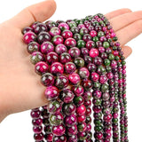 Green Purple Persian Jade Charm Beads Natural Stone for Jewelry Making