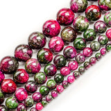 Green Purple Persian Jade Charm Beads Natural Stone for Jewelry Making