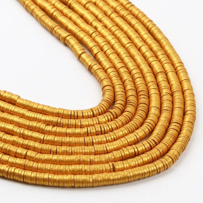6mm Flat Round Polymer Clay Beads for Jewelry Making DIY Bracelet