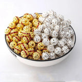 10pcs 10mm Crystal Rondelles Balls Charm Spacer Beads DIY Bracelet Accesso