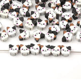 30pcs Dog Polymer Clay Beads for Jewelry Making DIY Bracelet Charms Bead