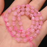 Rose Quartz Faceted Round Beads 6mm for DIY Jewelry Making