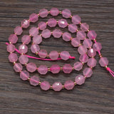 Rose Quartz Faceted Round Beads 6mm for DIY Jewelry Making