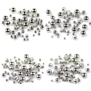 Stainless Steel Spacer Round Ball Beads 3/4/5/6/8MM Metal Charm Loose Beads