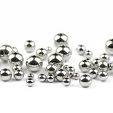 Stainless Steel Spacer Round Ball Beads 3/4/5/6/8MM Metal Charm Loose Beads