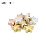 Matte Rose Hematite Star Beads for Jewelry Making DIY