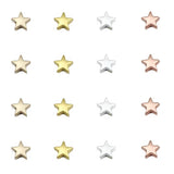 Matte Rose Hematite Star Beads for Jewelry Making DIY
