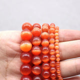 Red Cat Eye Beads 4/6/8/10/12MM Glass String Loose Space Opal DIY Charm Beads