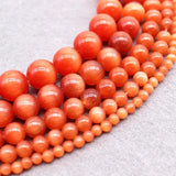 Red Cat Eye Beads 4/6/8/10/12MM Glass String Loose Space Opal DIY Charm Beads