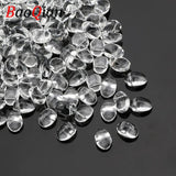 Small Crescent Crystal Glass Beads for Jewelry Making - Set of 50
